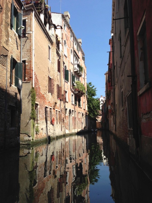 Venice back canal from tender