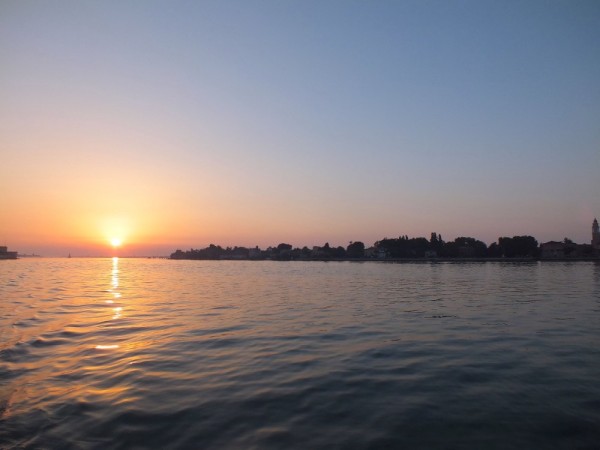 Sunrise over the Lido of Venice