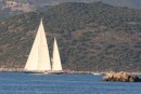 This was a gorgeous boat that was anchored with us at Kastellorizo