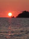 Goodbye sun: Fabulous last sunset at anchor