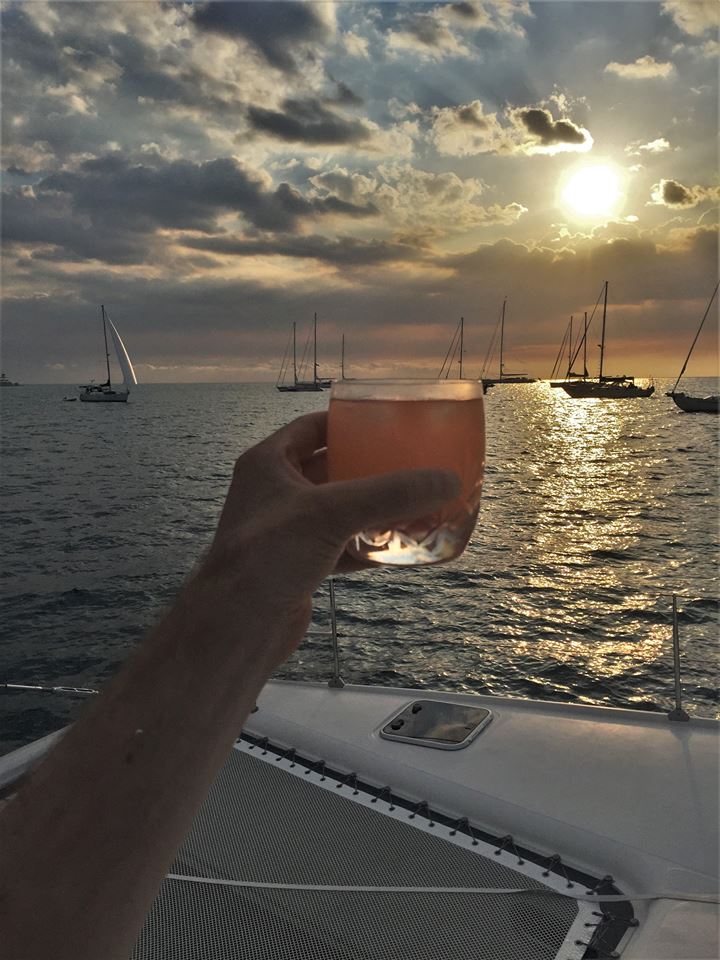 Toasting sunset: Thanks Edwin for this great picture