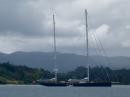 Stunning Sailboat outside Port Vila: Stunning Sailboat outside Port Vila when we arrived