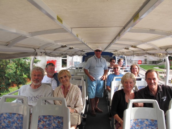 Bus trip for some of the rally in Pula