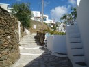 Sifnos street, this can only be Greece where every house is white (with normally a blue door)