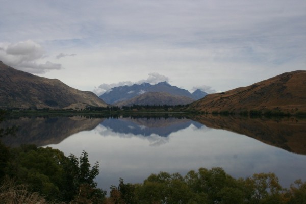 Lake Hayes reflections just outside Queenstown