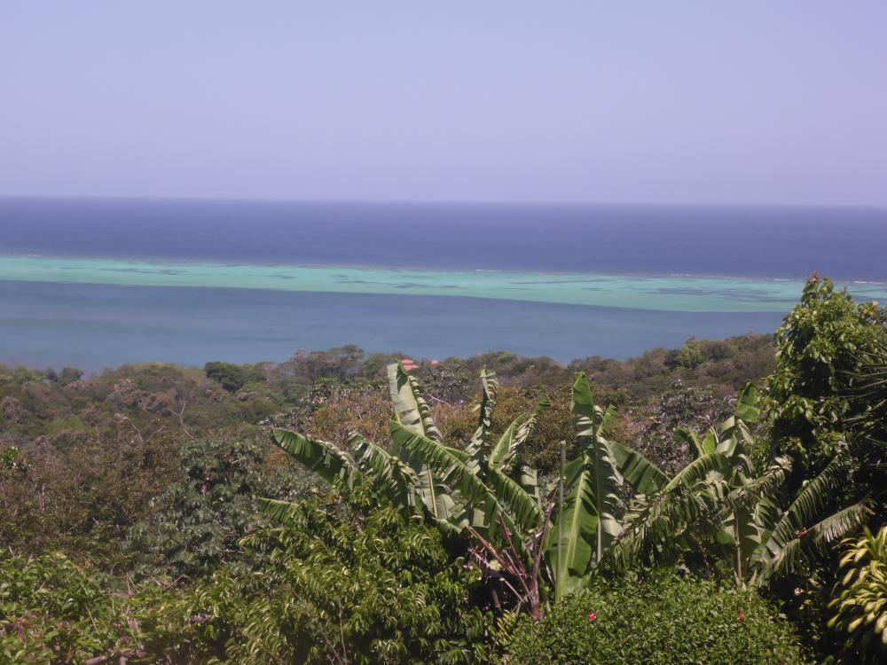 Roatan views: View of north side of Roatan from friend
