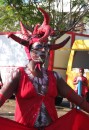 Devil lady, actually it was a man.  Most of the men dress up as women, some pretty outrageous too!!