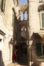 Montenegro old town street arches