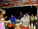 Amazing drumming band at Mamacitas one
Saturday evening in Culebra