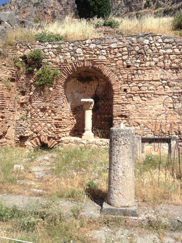 Part of the old market in Delphi