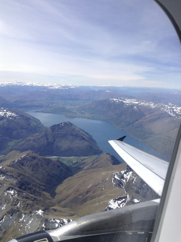 Flying out of Queenstown
