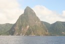 Petite Piton from offshore