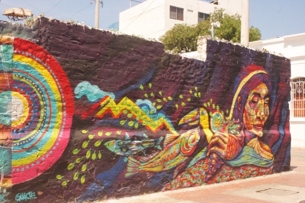 Other half of street art in Santa Marta