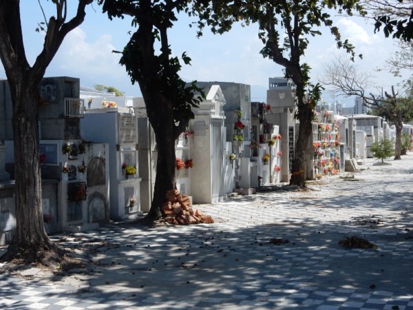 Santa Marta graveyard.  Everyone is buried above ground here