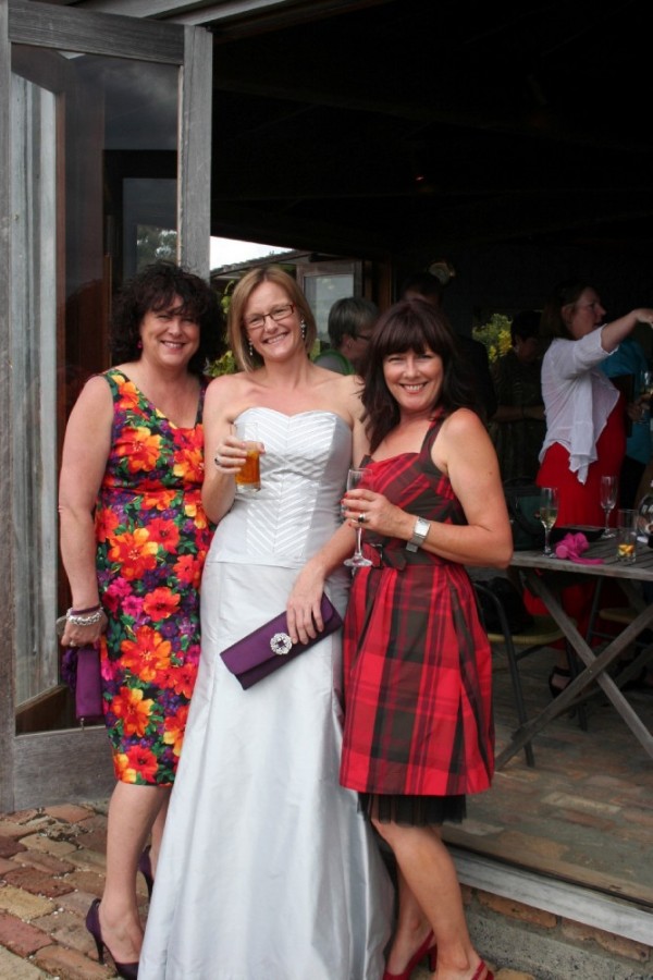 Inge the bride with Kate and Mary