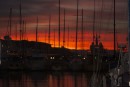 Sunset from Ocean marina Gibraltar