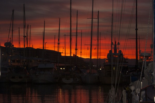 Sunset from Ocean marina Gibraltar