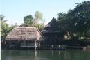 River House: Loved these thatched houses on the Rio Dulce river