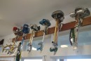Vintage outboard motors at Barber Marina