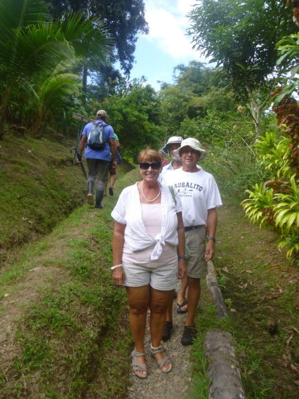 It was a 25 min walk to the village, through beautiful tropical trees and flowers