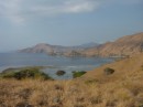 View of the top of Komodo Island.