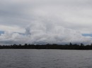 Pretty amazing cloud formations were building as we came into the Kumai River.