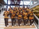This a-cappella group spontaneously began filling the market with beautiful African music.