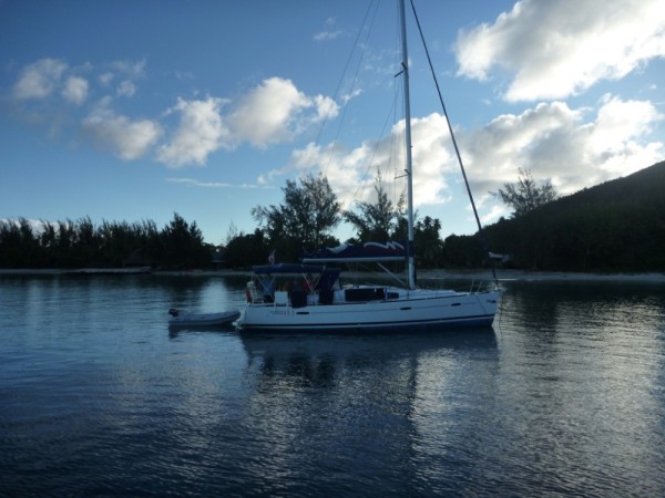 They had chartered their boat for only about 10 days, so in order to see other islands, including Bora Bora, they had to sail away after only 3 days.