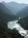 Mother Ganges flowing out of the Himalayas.