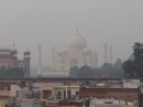 This was our first view of the Taj from a rooftop restaurant.