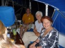 We had a few lovely dinners together.
Pictured here are Krys (forefront), Luba and Dennis.