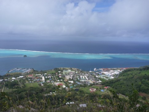 The town of Raiatea.