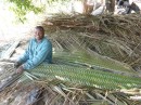 On our way back, Patrick led us through the outskirts of town where the Maore (Mayottian native people) live and on the way there, we came across a few men sitting in the shade making woven strips of palm fronds.