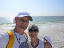 On Lovers Key beach on Valentines Day!