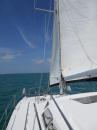 Day sailing singlehanded off FMB ... windy day  :)