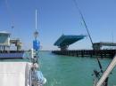 Boca Grande swing bridge, arrived just in time for the opening!