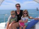 Jamie, Evan, and Mallory on a day sail off Venice beach