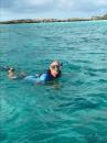Snorkling off Warderick Wells Cay, saw many fish and coral