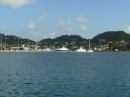 Der Hafen von St. Georges auf Grenada.