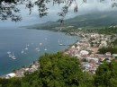 Ankerbucht von Saint Pierre auf Martinique.