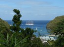 Hier sieht man die Marigot Bay auf Saint Lucia.