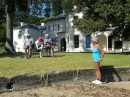 Die nächste Station war für uns Kawau Island. Im Hintergrund sieht man das Mansion House, das ehemalige Haus des Besitzers einer Kupfermine auf der Insel und das spätere Haus des Governeurs von Neuseeland.