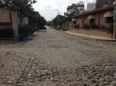 Cobblestone street in La Cruz