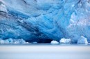 Ice cave at bottom of Lampugh Glacier, Glacier Bay