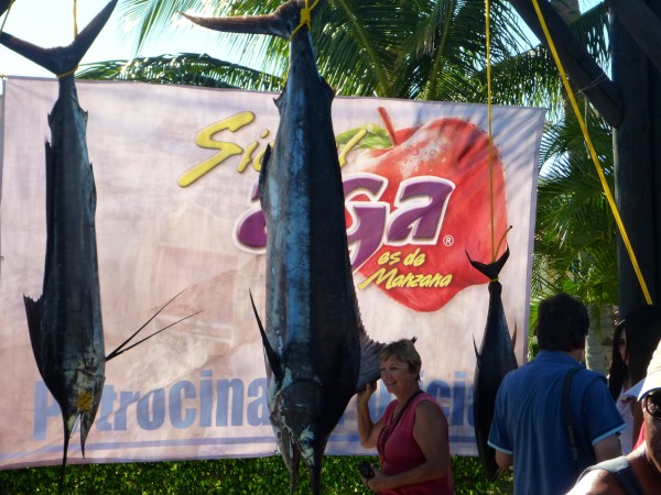Winners of fishing derby, Barra de Navidad