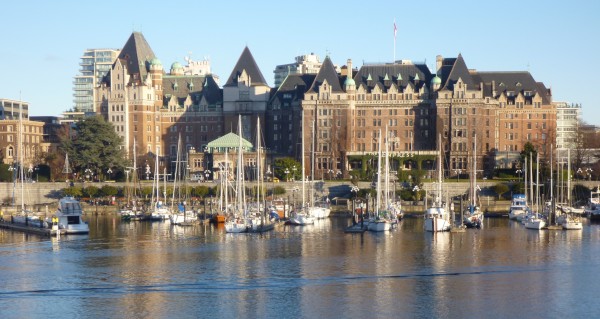 Inner Harbour marina with Empress Hotel in background