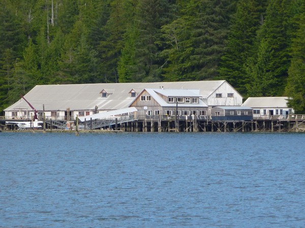 Abandoned cannery at Goose Bay