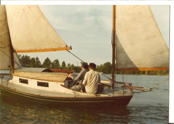 sailing Sea Mouse on Lake Charlevoix, 1975