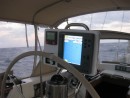 Our trusty RayMarine chart plotter shows us making progress to the BVI
