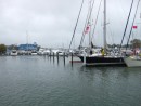 The conditions look benign enough as we leave the Blue Water Yachting Center.